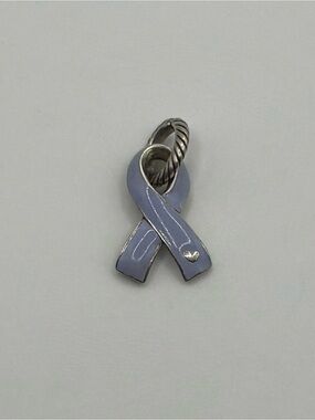 Brighton Silver-Tone Cancer Awareness Ribbon Charm